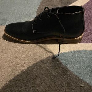 Black, wore once, church shoes